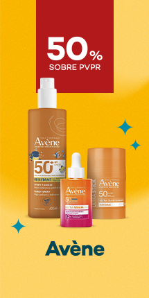 Protetores Solares da marca Avene com destaque promocional at&eacute; 35% sobre pre&ccedil;o de Venda ao P&uacute;blico Recomendado